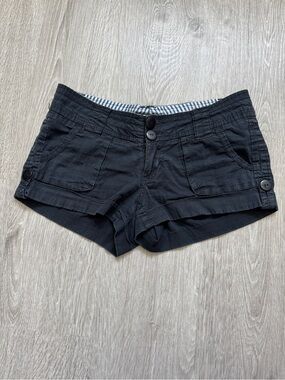 Cotton Black/ Grey 4 Pockets Women's Shorts